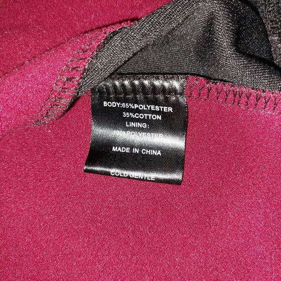 Laiwang Men's Black & Red Camo Full Zip Hooded Fleece Jacket – Size L (Pre-Owned - Picture 4 of 5